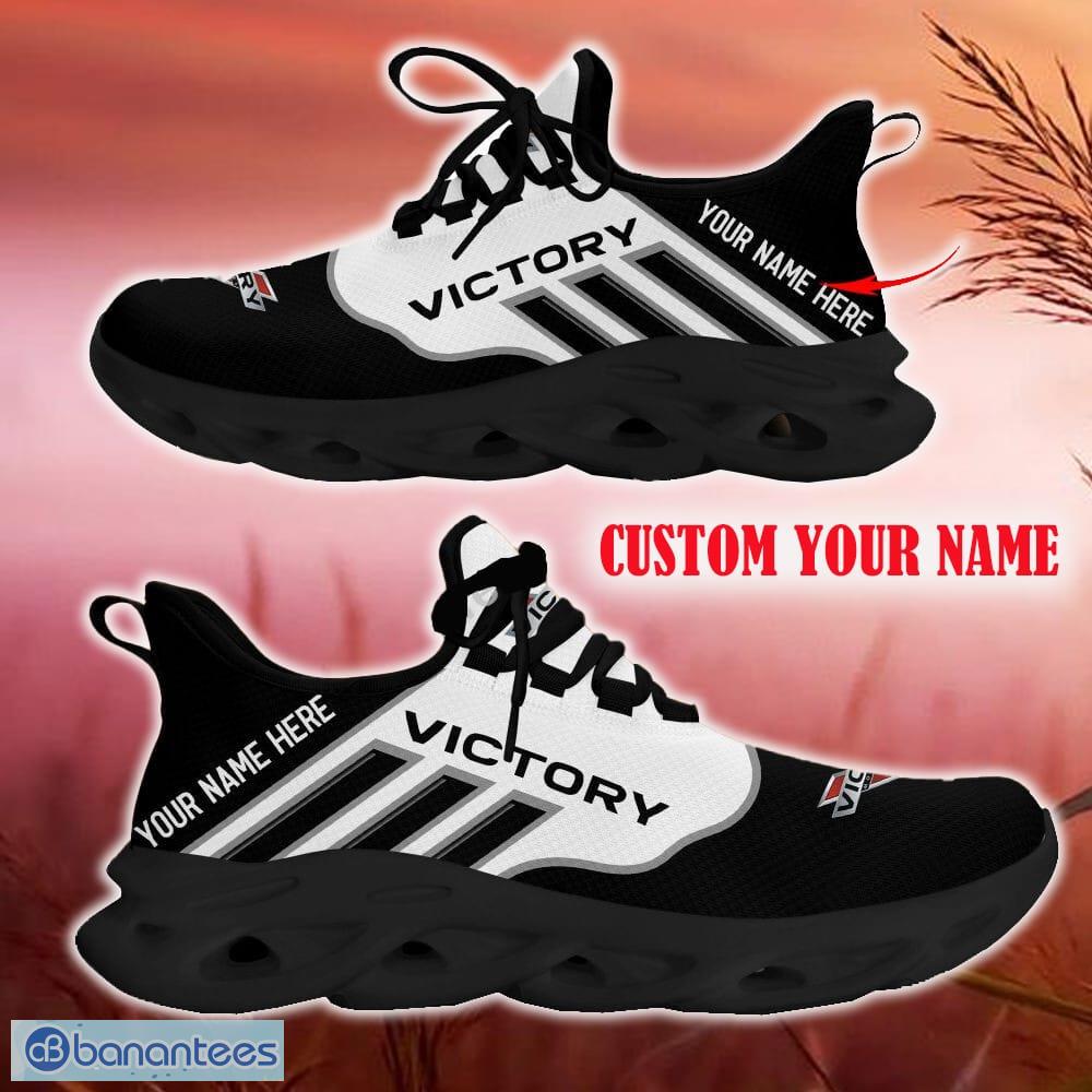 Custom Name Victory Motorcycles Black Car Logo Max Soul Sneakers For Fans Team Running Shoes Gift Men And Women - Victory Motorcycles Max Soul Shoes New Car_1