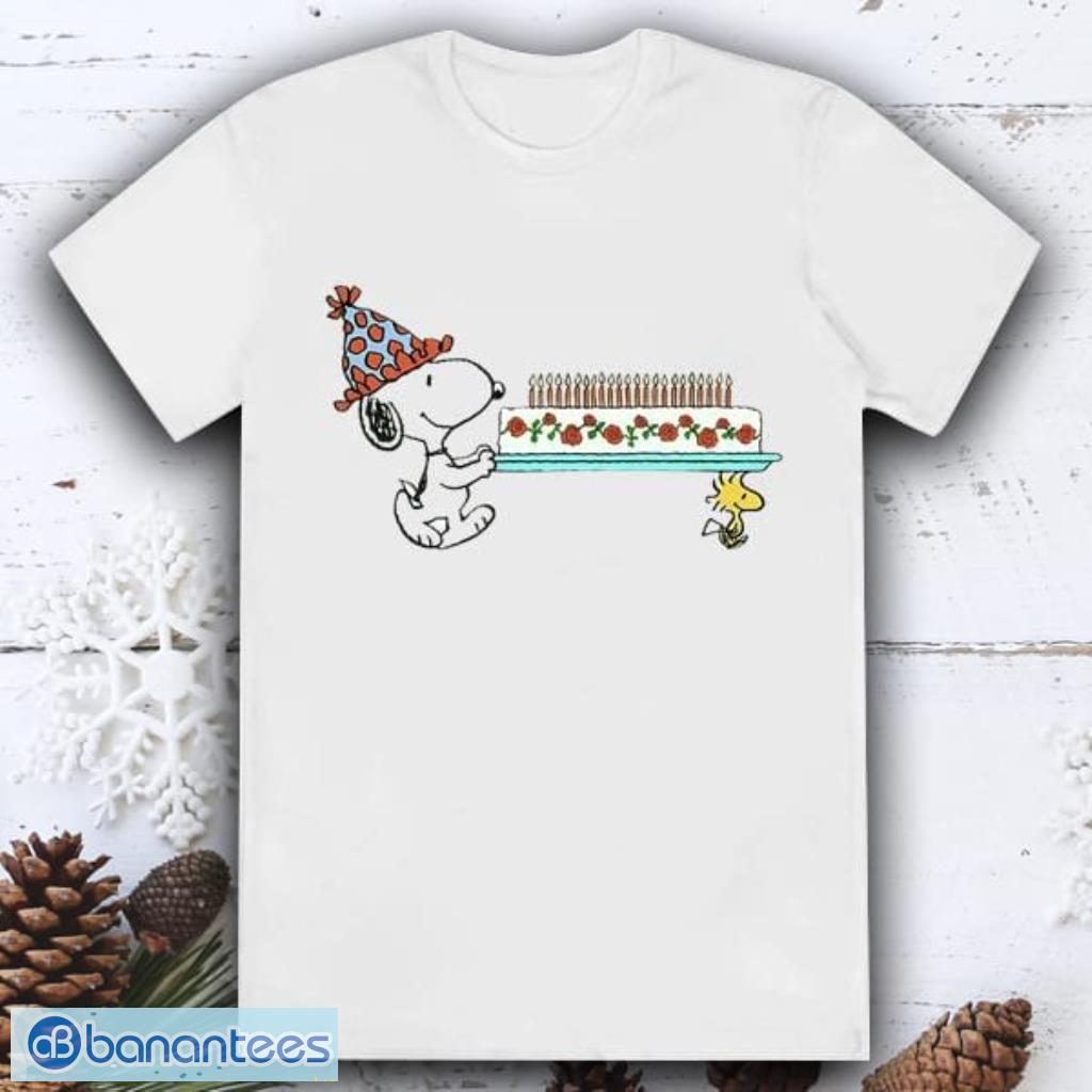 Cute Woodstock And Snoopy Birthday Shirt - Banantees