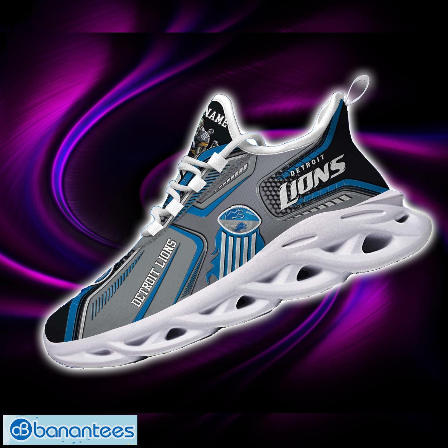Detroit Lions Ultra Sneakers Personalized Name Max Soul Sport Sneakers Sport Team Shoes Product Photo 1