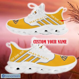 Custom Name Maybach Yellow Car Logo Max Soul Sneakers For Fans Team Running Shoes Gift Men And Women - Maybach Max Soul Shoes New Car_14