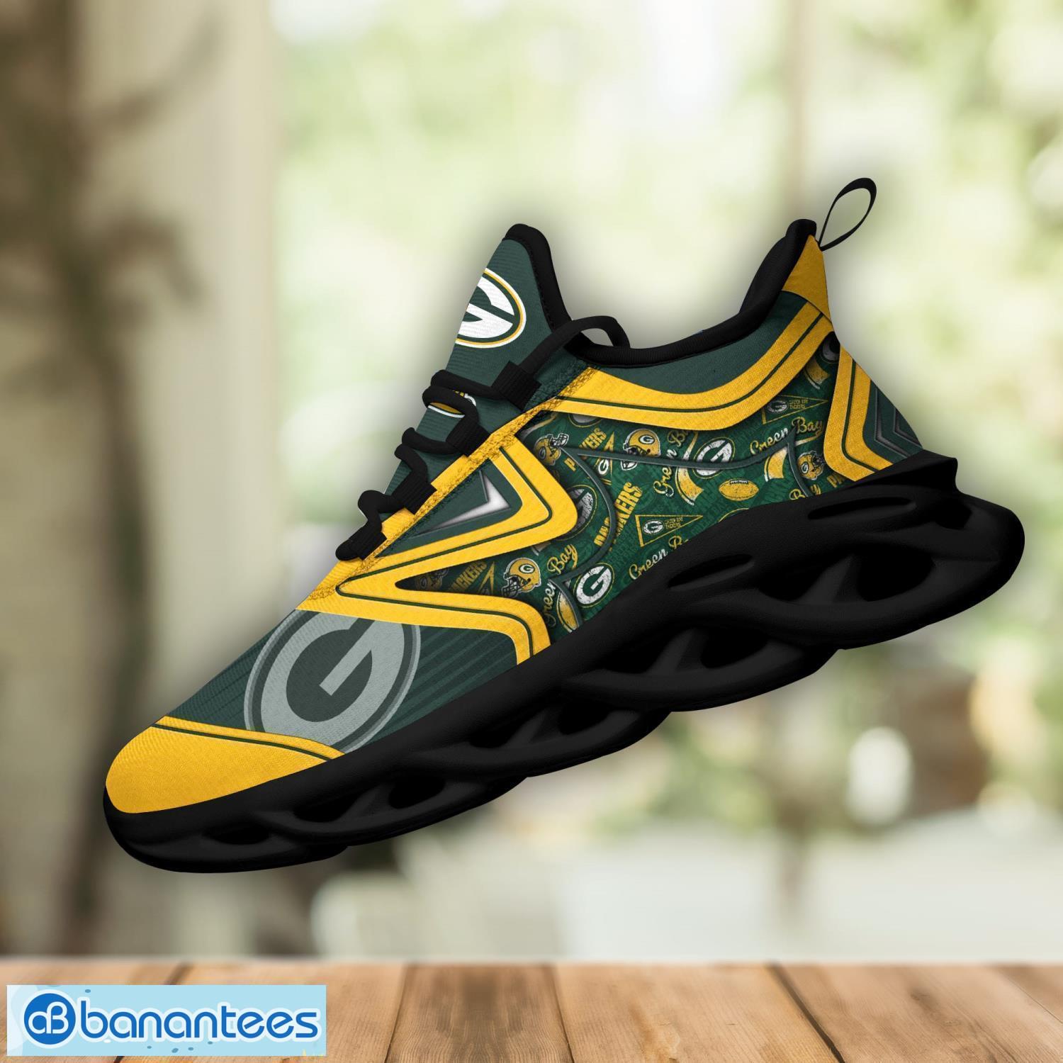 green bay packers sneakers clunky shoes for fans max soul shoes men and women sneakers 2 image Green Bay Packers Sneakers Clunky Shoes For Fans Max Soul Shoes Men And Women Sneakers Product Photo 3