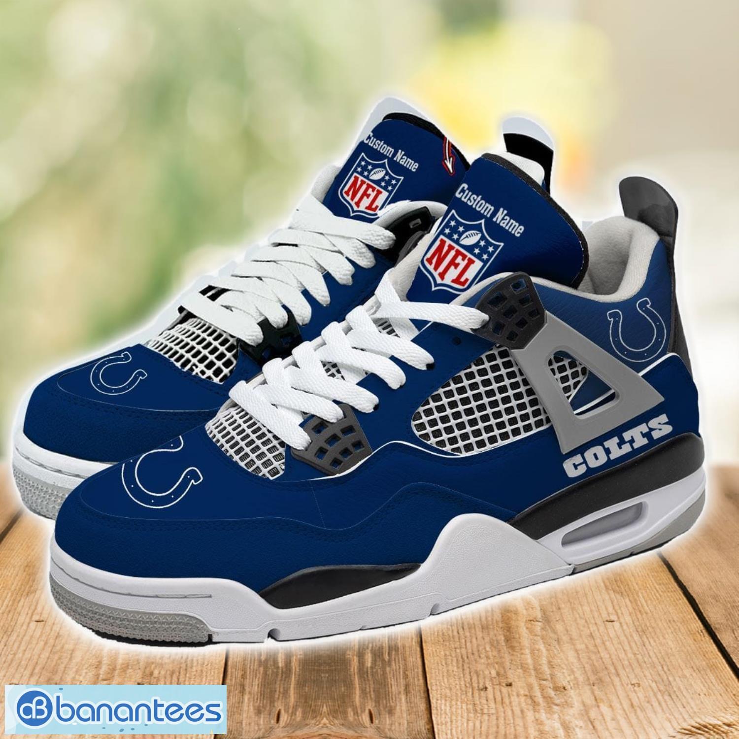 Indianapolis Colts Custom Name Personalized Air Jordan Sneakers