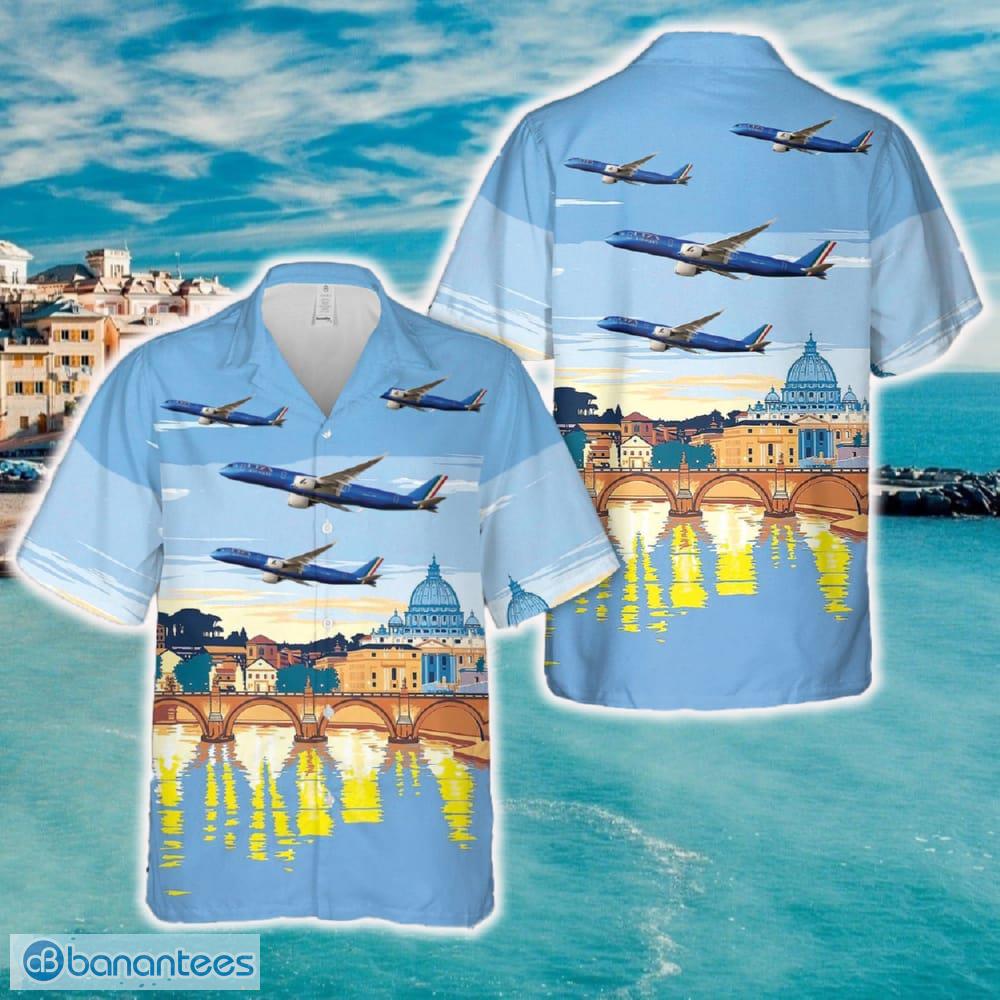 Italy ITA Airways Airbus A350-941 (EI-IFF) Hawaiian Shirt Vintage Gift - Italy ITA Airways Airbus A350-941 (EI-IFF) Hawaiian Shirt Vintage Gift