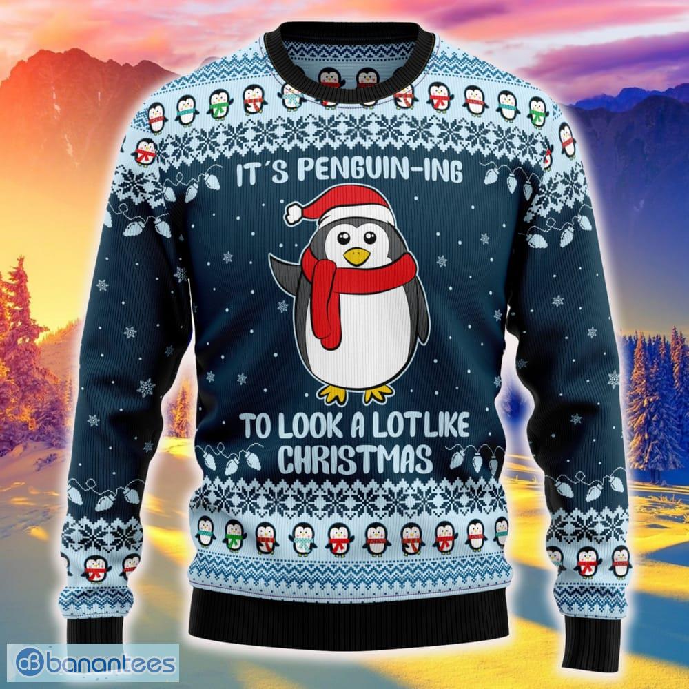 Womens penguin outlet christmas jumper