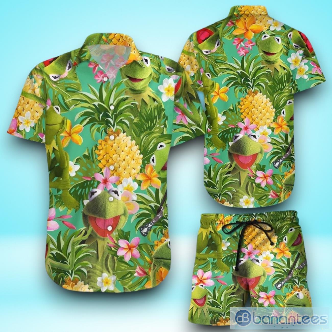 kermit the frog hawaiian shirt short for men and women image Kermit The Frog Hawaiian Shirt & Short For Men And Women Product Photo 1