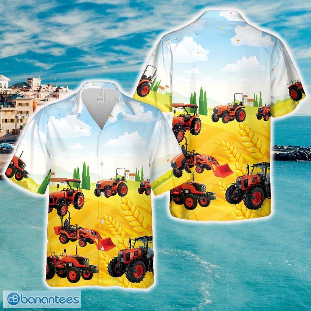 Beer And Tractor Autumn Farm Life Hawaiian Shirt Short Sleeve, Hawaiian Shirt For Woman HO3583 main image 0