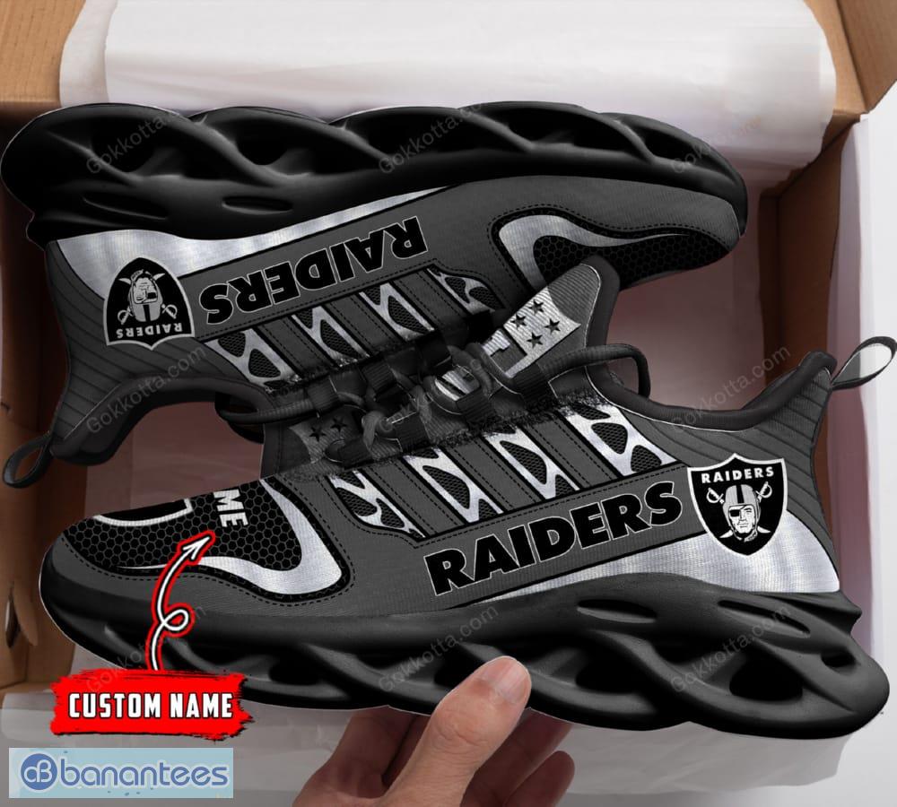 Las Vegas Raiders Max Soul Shoes Expressive Gift For Men And Women Chunky Sneakers Custom Name - Las Vegas Raiders M9 Personalized Max Soul shoes_1
