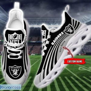 Las Vegas Raiders Max Soul Shoes Influence Gift For Men And Women Chunky Sneakers Custom Name - Las Vegas Raiders M10 Personalized Max Soul shoes_3