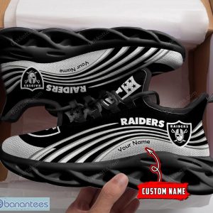 Las Vegas Raiders Max Soul Shoes Influence Gift For Men And Women Chunky Sneakers Custom Name - Las Vegas Raiders M10 Personalized Max Soul shoes_1