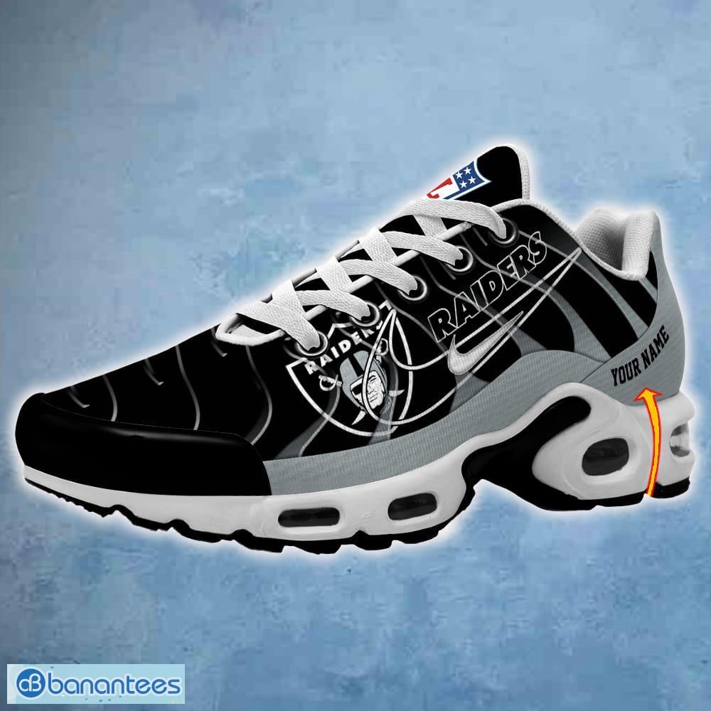 Las Vegas Raiders NFL Custom Name Air Cushion Sports Shoes Accentuate For Men Women Fans Gift Sneakers - Las Vegas Raiders NFL Air Cushion Sports Shoes Photo 1