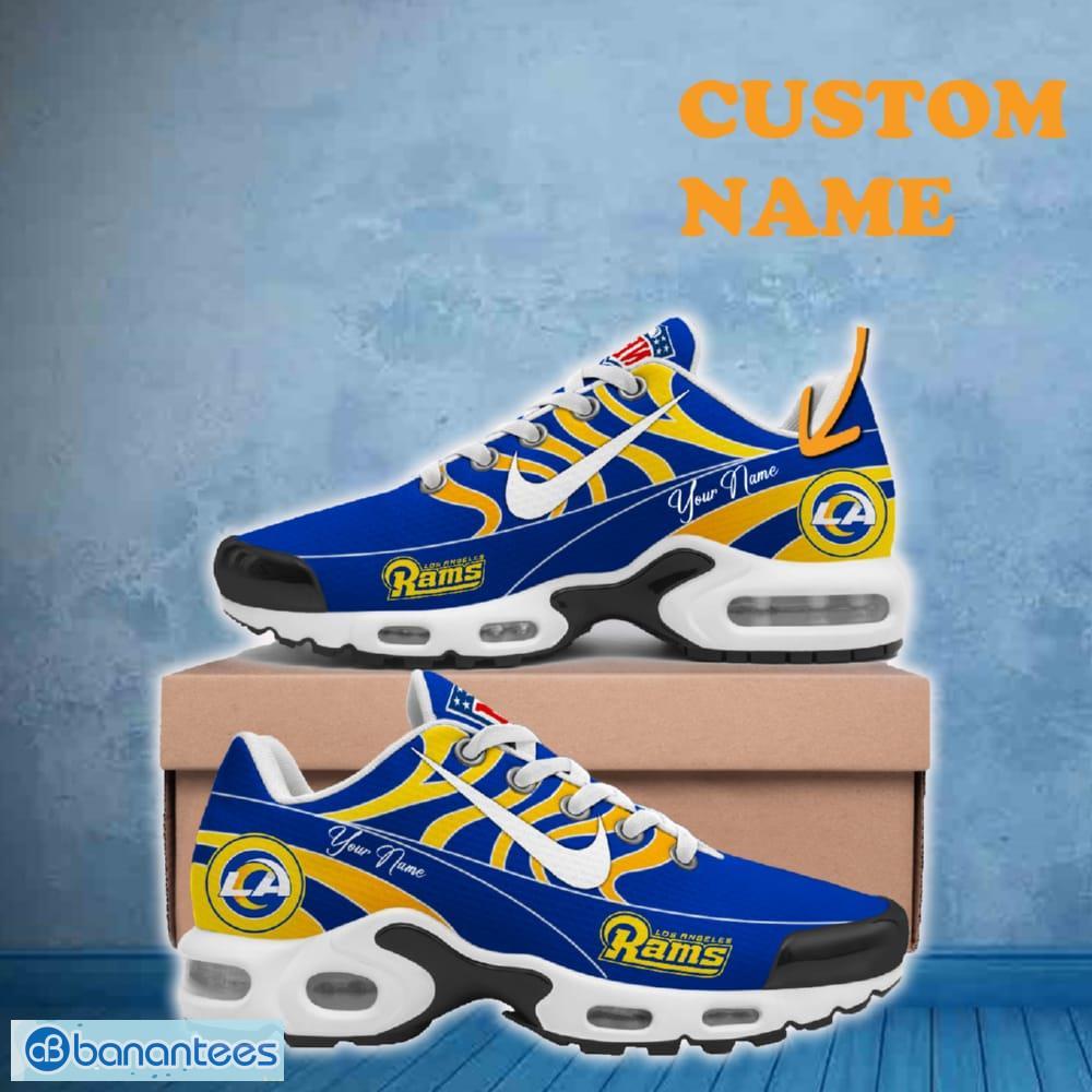 Los Angeles Rams Custom Name Air Cushion Sports Shoes Envision For Men Women Fans Gift Sneakers - Los Angeles Rams Air Cushion Sports Shoes