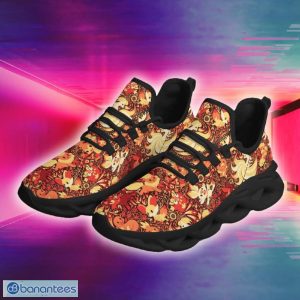 Eevee Pokemon Floral SneakersRunning Sneakers Design Max Soul Sports Shoes - Eevee Pokemon Floral SneakersChunky Shoes New_3