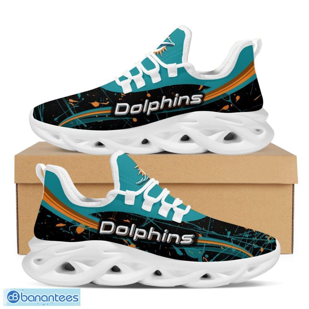 miami dolphins splash colors design trending max soul clunky sneaker shoes image Miami Dolphins Splash Colors Design Trending Max Soul Clunky Sneaker Shoes - Miami Dolphins Splash Colors Design Trending Max Soul Clunky Sneaker Football Team Fans_1