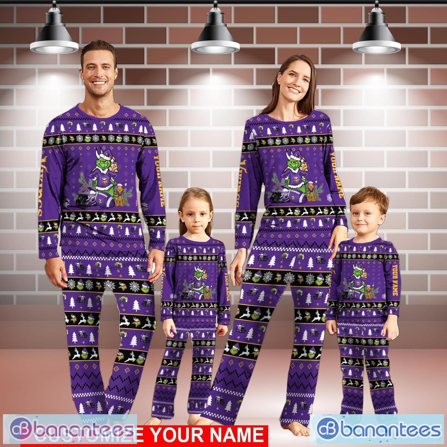 Purple family christmas online pajamas