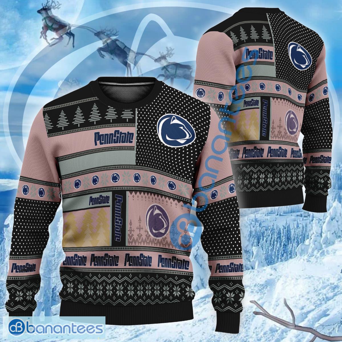 NCAA Penn State Nittany Lions Logo New Style Knitted Christmas Sweater AOP For Men And Women - NCAA Penn State Nittany Lions Logo New Style Knitted Christmas Sweater AOP For Men And Women