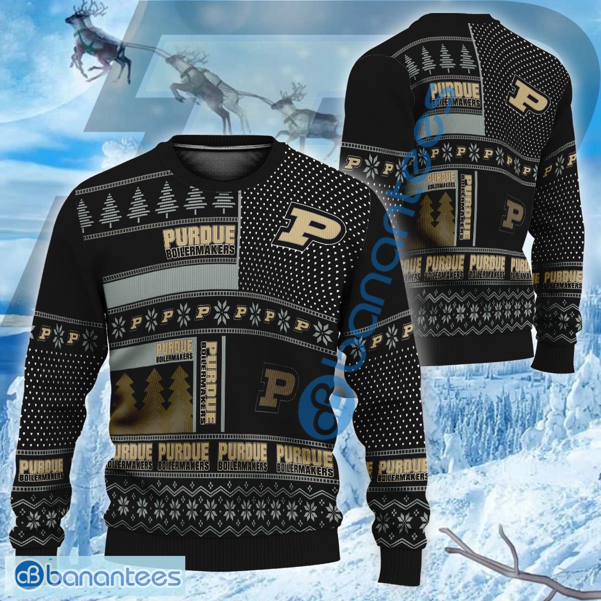 NCAA Purdue Boilermakers Logo New Style Knitted Xmas Sweater For Men And Women - NCAA Purdue Boilermakers Logo New Style Knitted Xmas Sweater For Men And Women