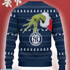 New York Yankees Christmas Sweater Grinch Driving Funny Gift Fans - New York Yankees Christmas Sweater Grinch Driving Photo 3