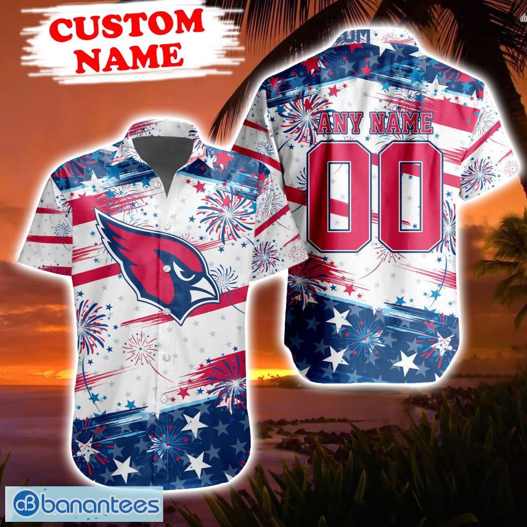 NFL Arizona Cardinals Special Design For Independence Day 4th Of July Breathable Hawaiian Shirt Product Photo 1
