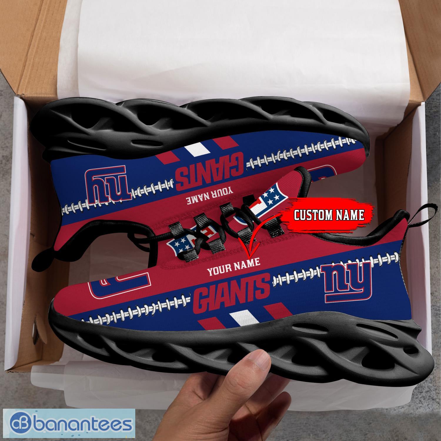 NFL New York Giants Max Soul Shoes Dynamic Shoes For Men And Women Custom Name Product Photo 1