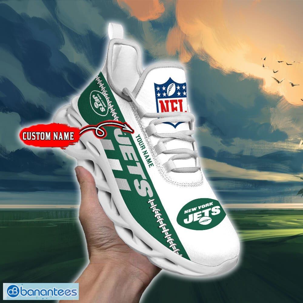 NFL New York Jets Max Soul Shoes Design For Fans Running Sneakers Custom Name - NFL New York Jets Max Soul Shoes_1