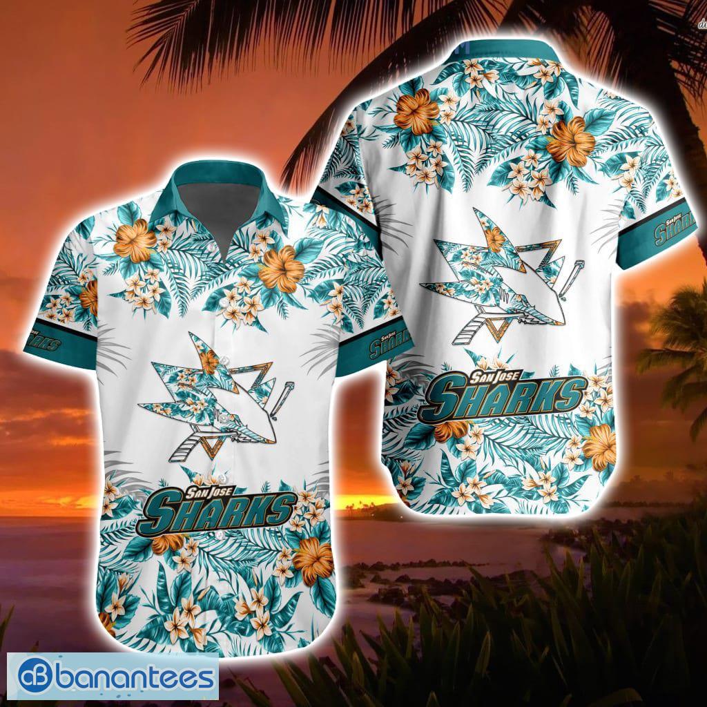 San jose sharks hawaiian hot sale shirt