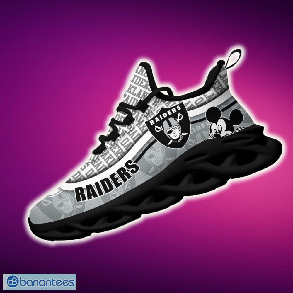 oakland raiders black and white footwear sports sneakers ideas for men and women gift max soul shoes 1 image Oakland Raiders Black And White Footwear Sports Sneakers Ideas For Men And Women Gift Max Soul Shoes - Oakland Raiders Black And White Clunky Sneakers For Fans This Season, Custom Sport Shoes_2