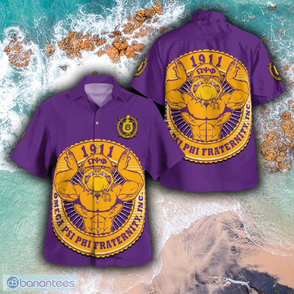 Omega Psi Phi 1911 BullDog Handmade 3D Hawaiian Shirt For Summer