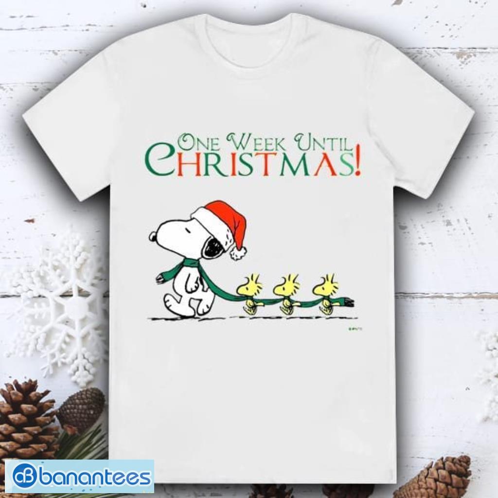 One Week Until Christmas Snoopy Shirt Product Photo 1