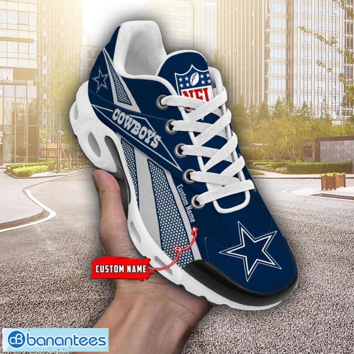 personalized name dallas cowboys air cushion sport shoes big fans gift tn shoes for men and women
