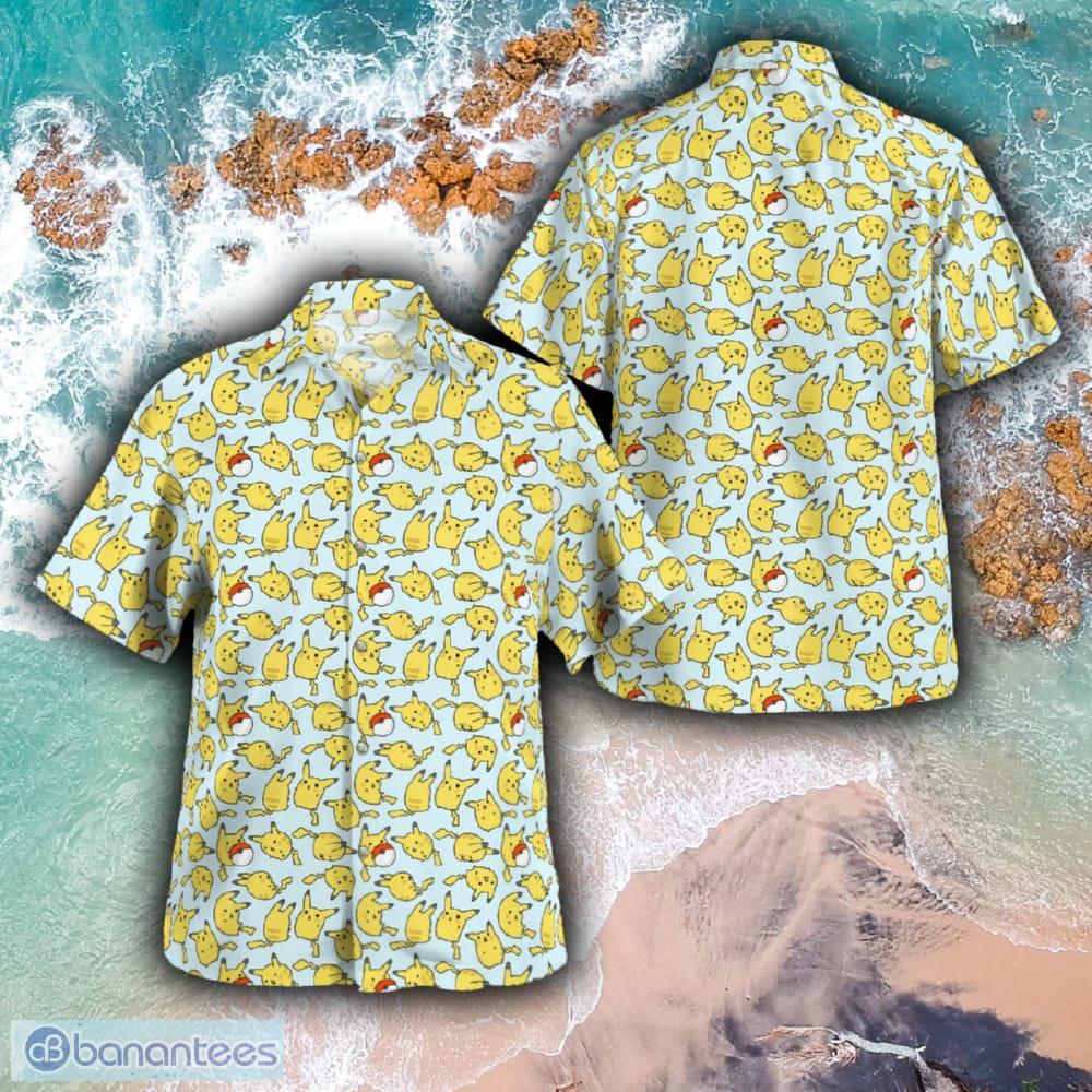 Pikachu Pokemon ChiBi Coconut Aloha Hawaiian Shirt And Short Combo For ...