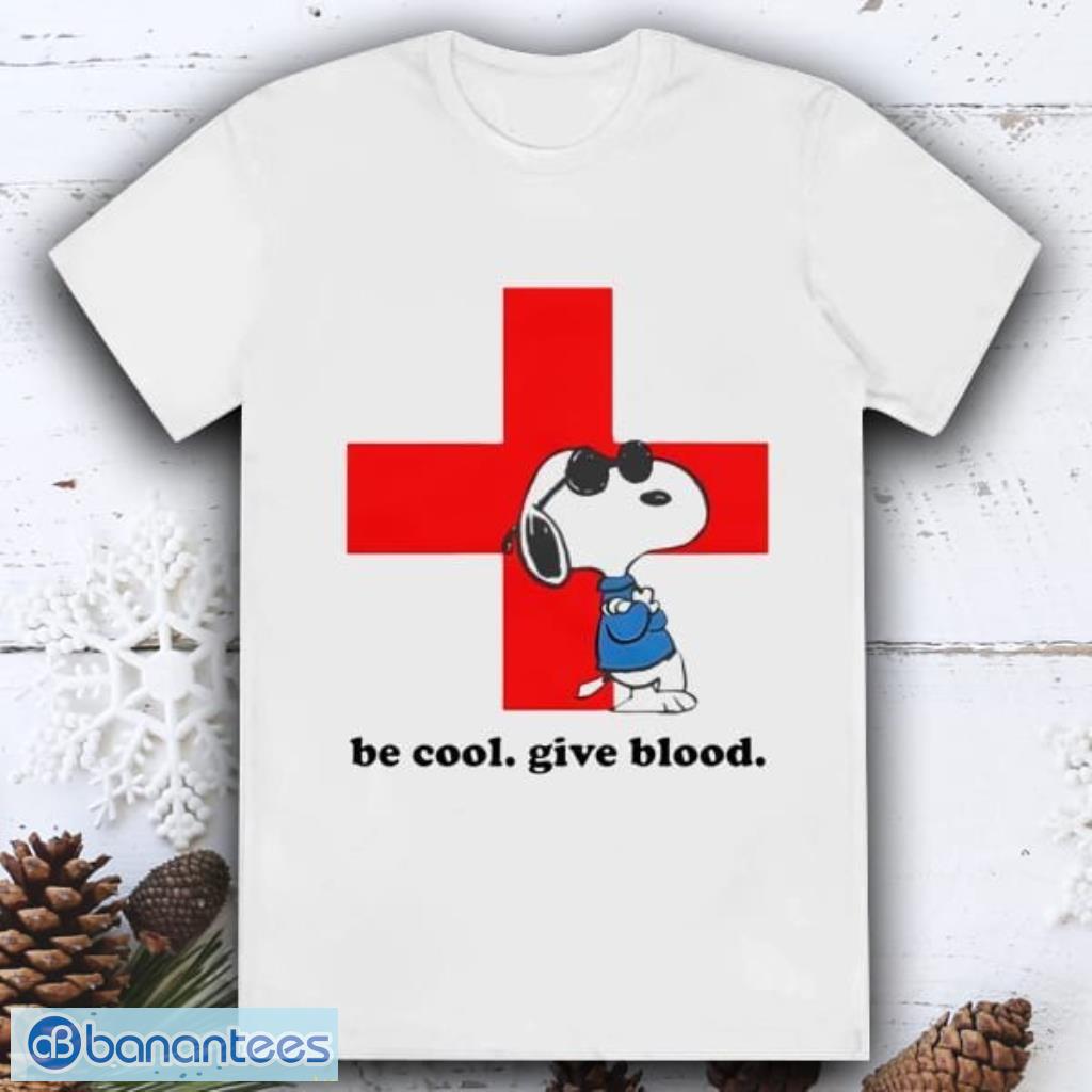 red cross snoopy snoopy blood donation shirt image Red Cross Snoopy Snoopy Blood Donation Shirt Product Photo 1