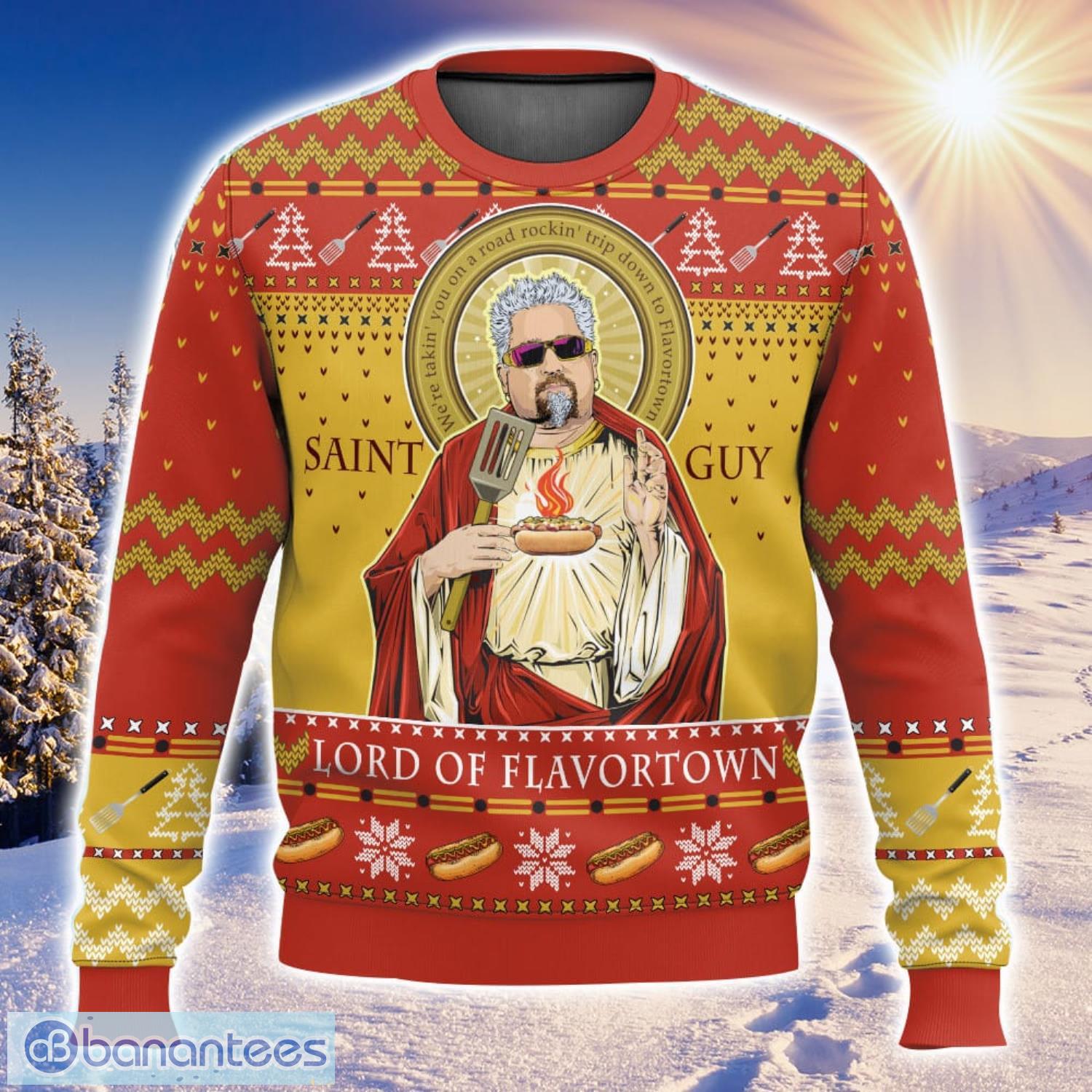 Guy fieri 2025 christmas sweater