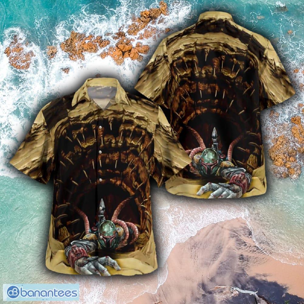 Star Wars Boba Fett Sarlacc Pocket AOP Hawaiian Shirt And Short