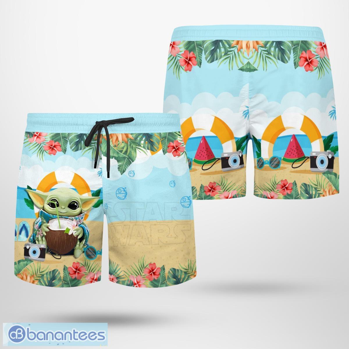 Coors Light Beer Baby Yoda Hawaiian Shirt And Shorts Gift Hawaiian Tropical  Beach - Banantees