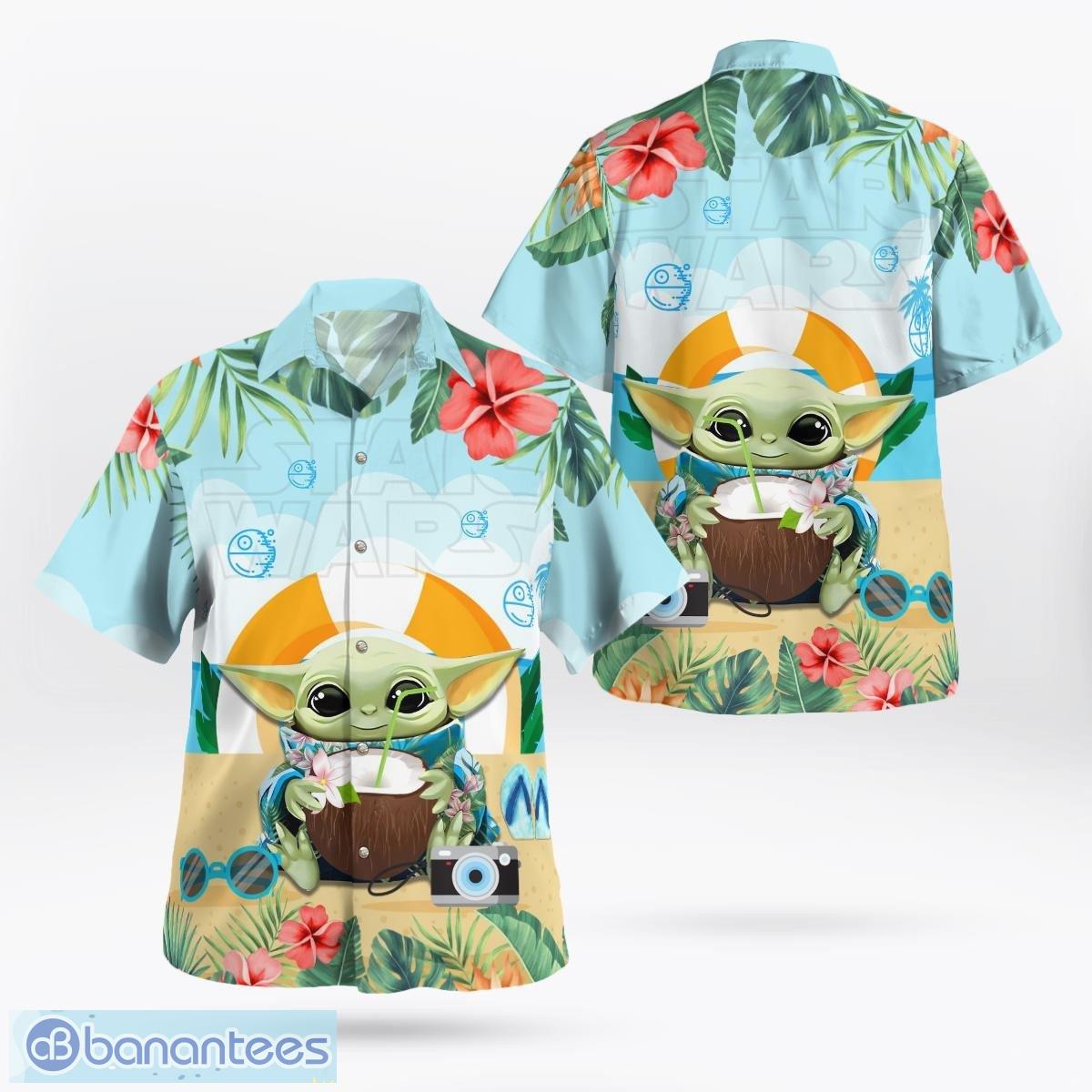 Coors Light Beer Baby Yoda Hawaiian Shirt And Shorts Gift Hawaiian Tropical  Beach - Banantees