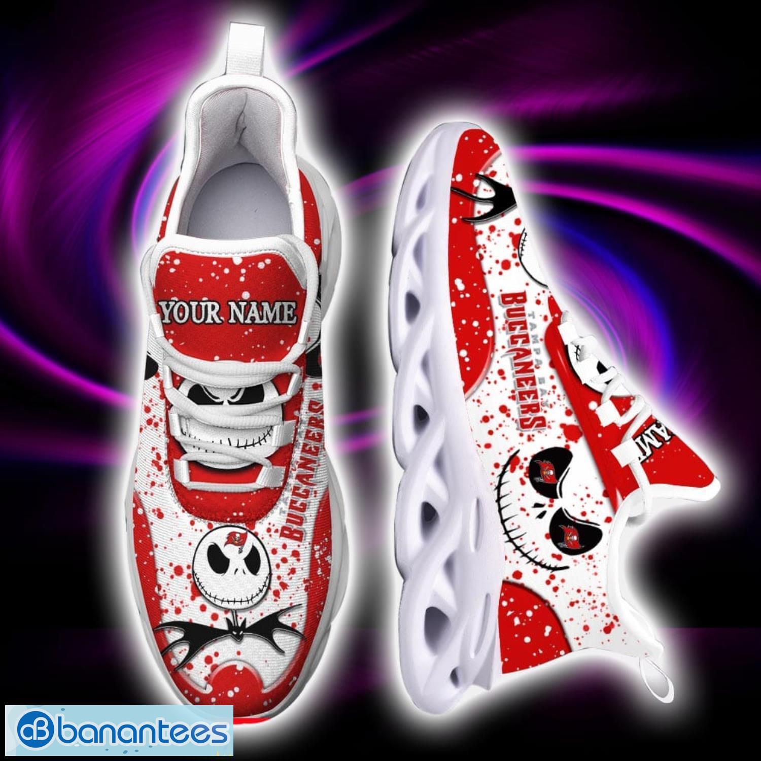 Tampa Bay Buccaneers Jack Skellington Sneakers Max Soul Shoes Custom Name Christmas Gift Product Photo 1