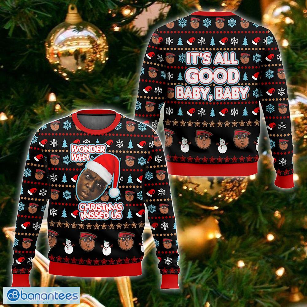 Notorious big sales xmas sweater