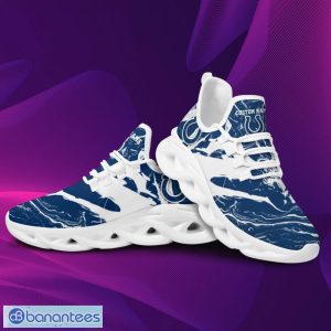 Indianapolis Colts Logo Slick Pattern Custom Name 3D Max Soul Sneakers Fans Gift Sports Shoes - Indianapolis Colts Logo Slick Pattern Custom Name 3D Max Soul Sneaker Shoes_3