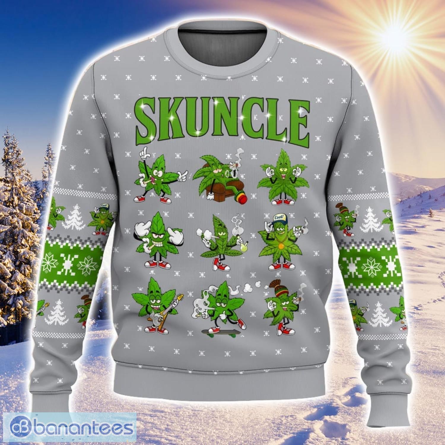 Weed ugly christmas on sale sweater