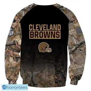 Cleveland Browns Personalized Name Hunting Camo Style 3D Hoodie T Shirt  Sweatshirt Zip Hoodie - Banantees