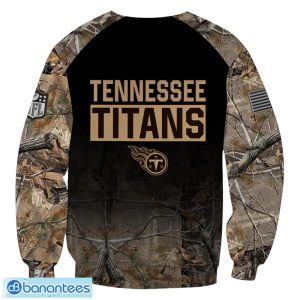 Tennessee Titans Personalized Name Hunting Camo Style 3D Hoodie T