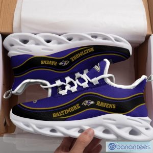 NFL Baltimore Ravens Max Soul Shoes Gift Ideas Running Sneakers Product Photo 1