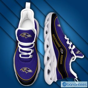 NFL Baltimore Ravens Max Soul Shoes Gift Ideas Running Sneakers Product Photo 4