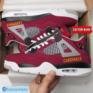 Personalized Name Arizona Cardinals Personalized Air Jordan 4 Sneakers Shoes Trending Shoes Product Photo 3