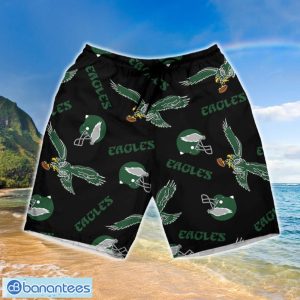Philadelphia Eagles Retro Logo Hawaiian Shirt And Short Product Photo 3