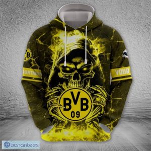 Custom Name Borussia Dortmund II Death 3D Hoodie, Long Sleeve, T Shirt, Zip Hoodie Gift For Fans - Borussia Dortmund II Hoodie, SweatShirt_3