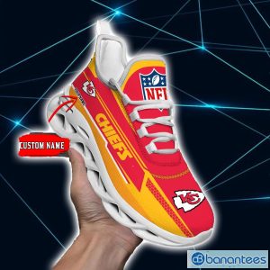 NFL Kansas City Chiefs Personalized Sneakers Max Soul Shoes Custom Name Trending Shoes Product Photo 3