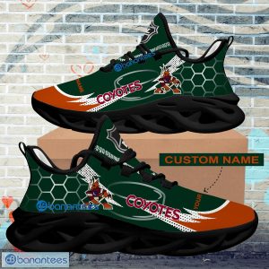 Personalized NHL Arizona Coyotes Hexagonal Pattern Max Soul Shoes New Gift Sports Sneakers - Personalized NHL Arizona Coyotes Hexagonal Pattern Max Soul Shoes Photo 2