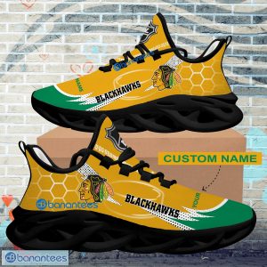 Personalized NHL Chicago Blackhawks Hexagonal Pattern Max Soul Shoes New Gift Sports Sneakers - Personalized NHL Chicago Blackhawks Hexagonal Pattern Max Soul Shoes Photo 2