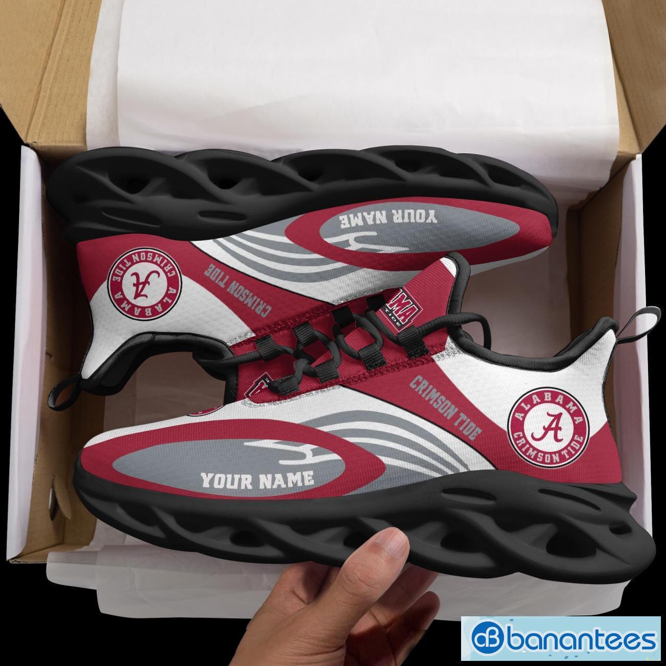Alabama Crimson Tide NCAA1 Max Soul Shoes Personalized Name Product Photo 1